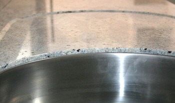 Drainer Groove. Pia rebaixada por CNC.