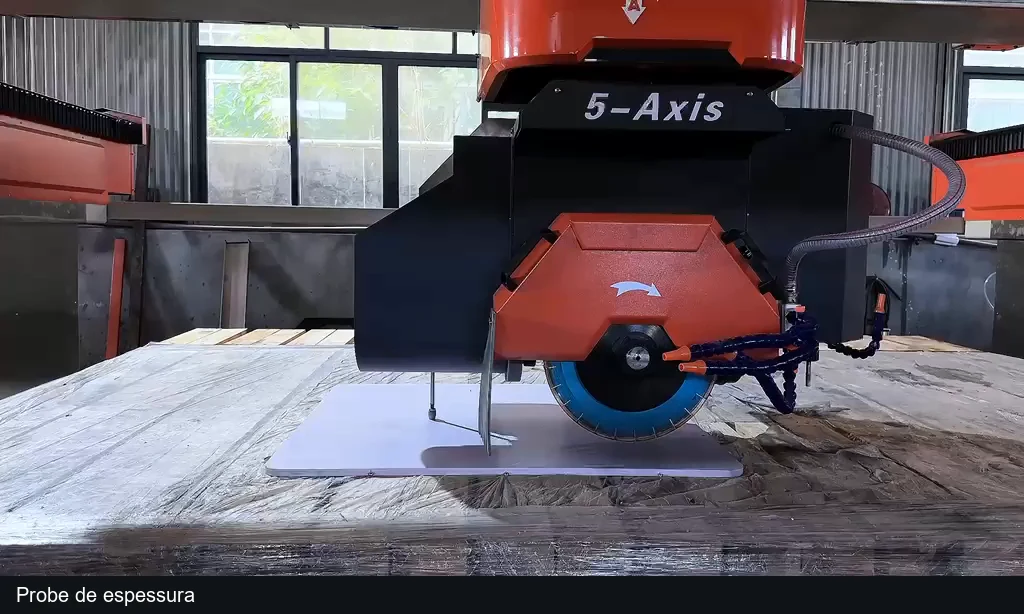 Records of disc and tool referencing and probe contact with the slab.